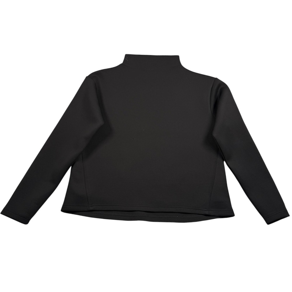 Aday Like A Boss Mock Neck Sweatshirt Womens XS Black Technical Pullover Shirt